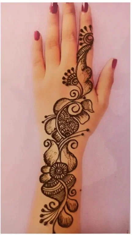 सुंदर और आसान मेहंदी डिजाइन फोटो 
