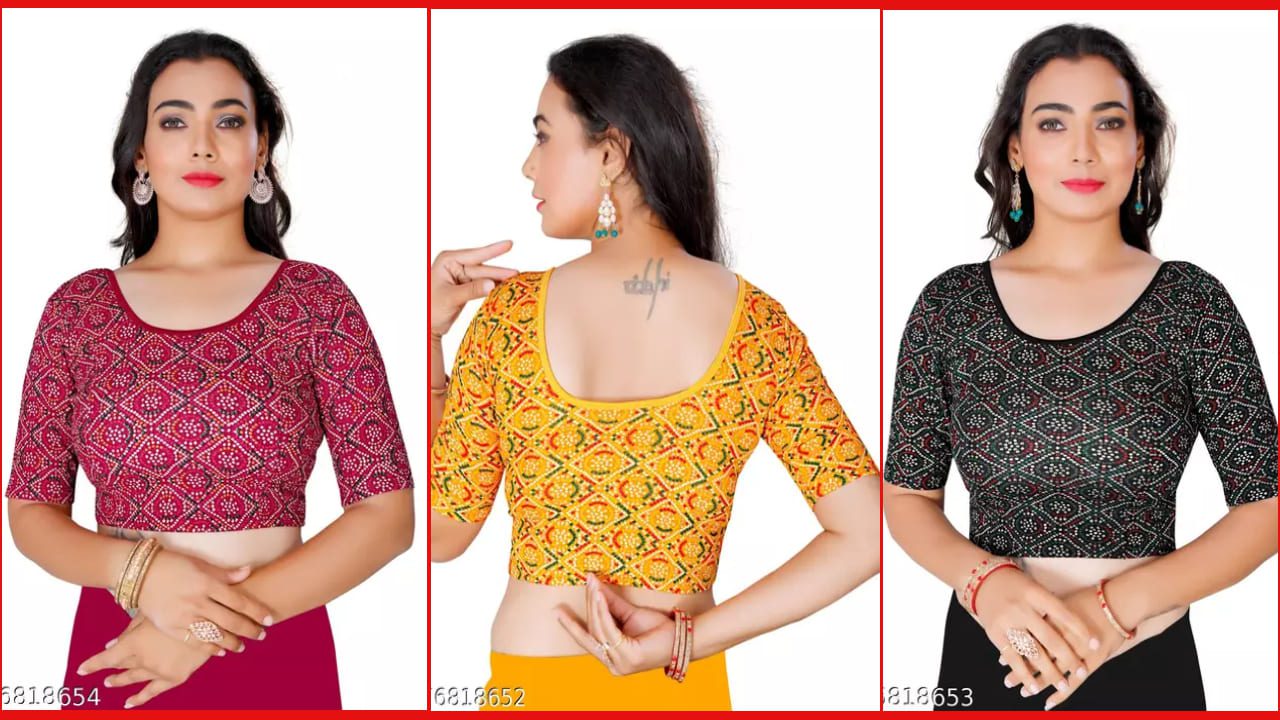 Trendy cotton blouse clearance designs