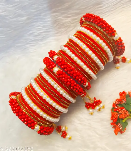 red Bridal Chuda Set