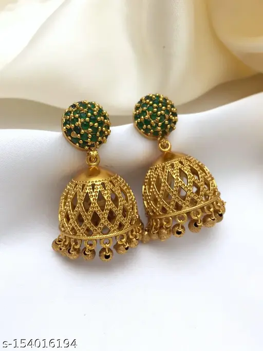 AD Stone Jhumkas