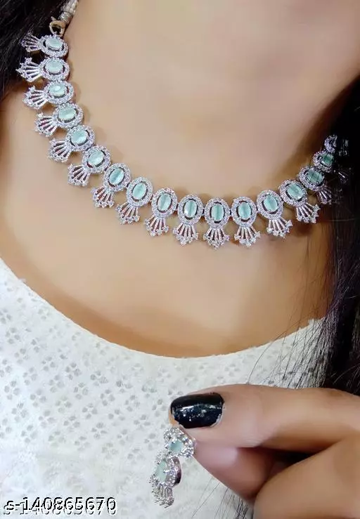 American Diamond Jewellery Sets For Girls