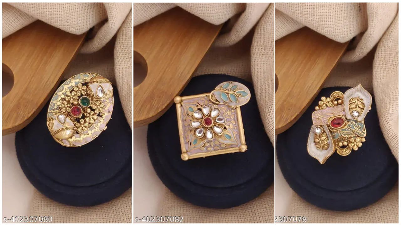 Beautiful Finger Rings for Women under 200 Rupees on Meesho 4 Beautiful Finger Rings for Women under 200