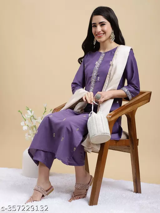 Embroidery Kurta Set with Dupatta