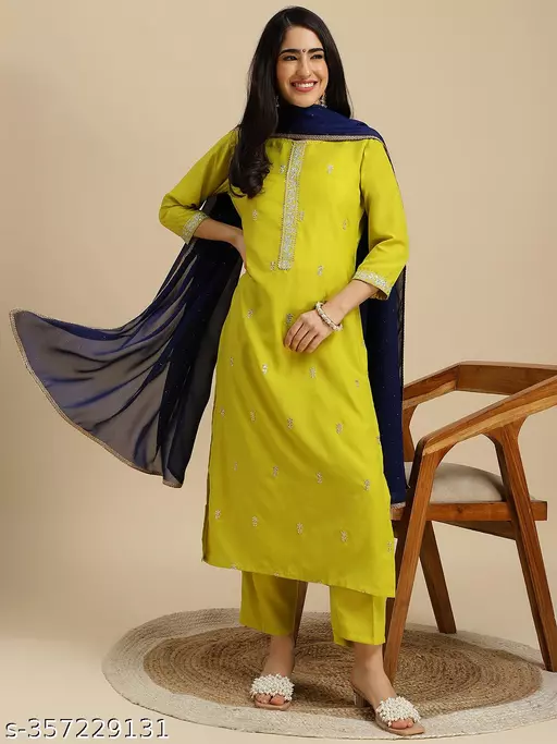 Embroidery Kurta Set with Dupatta