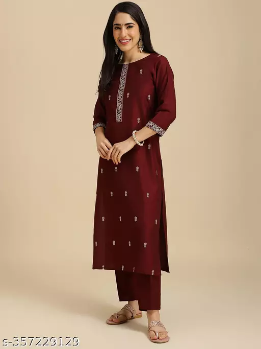 Embroidery Kurta Set with Dupatta