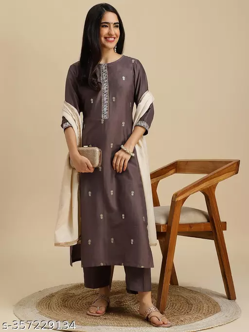 Embroidery Kurta Set with Dupatta