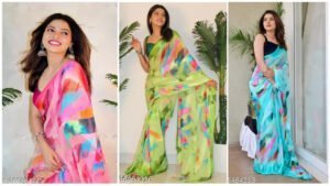 Latest Ethnic Wear Women Printed Silk Sarees