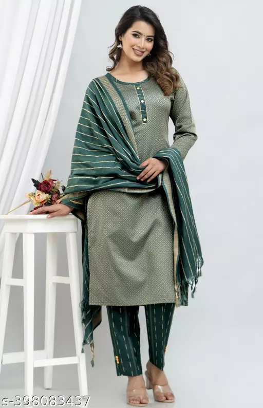 Cotton Kurti Pant Set for Women 