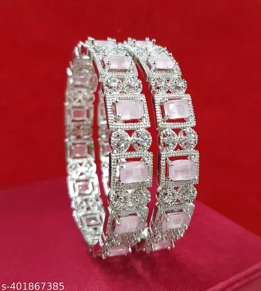 American Diamond Bangles Set for Women and Girls