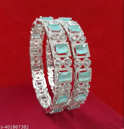 American Diamond Bangles Set for Women and Girls
