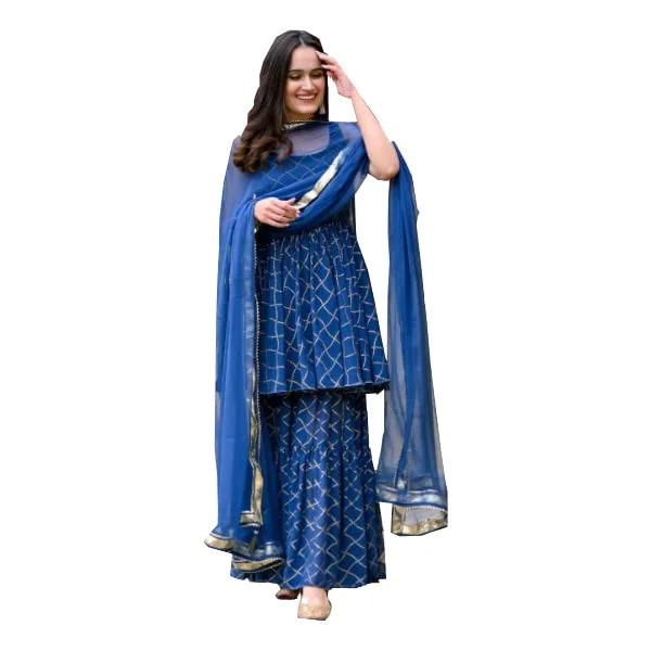 Best Sharara Suits for Women – स्टाइलिश Sharara Suits का शानदार कलेक्शन 8 Printed Kurta Sharara Set