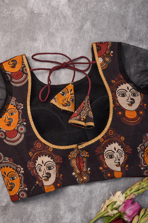 U-Neck Blouse Designs