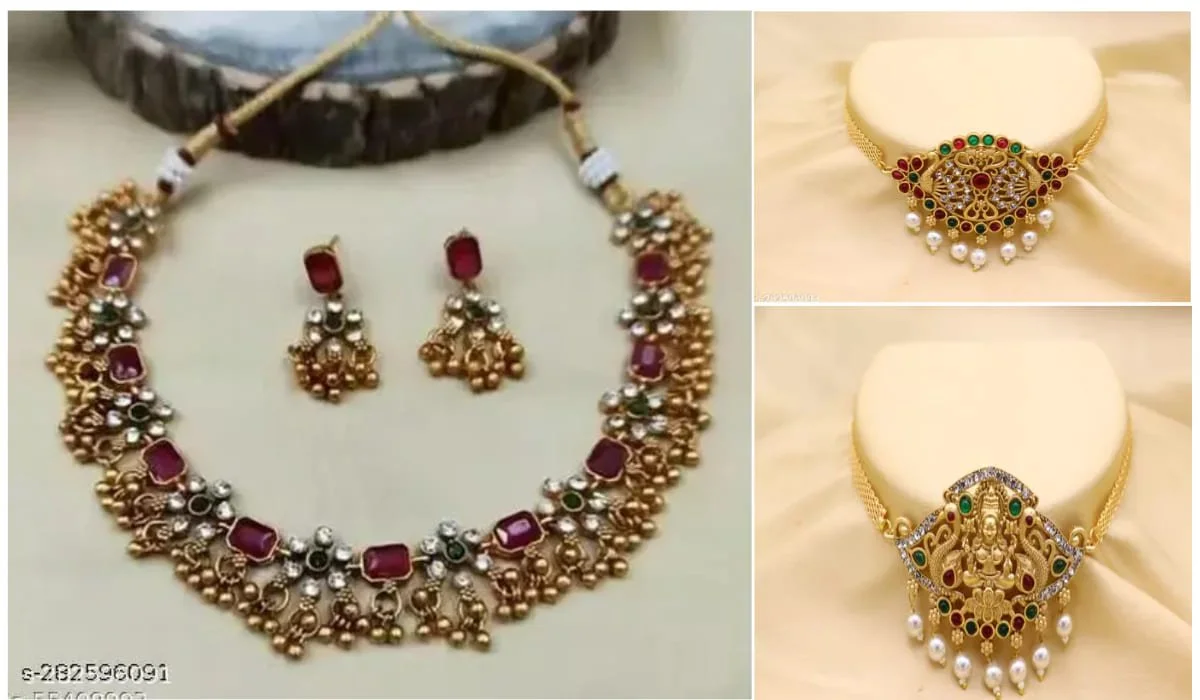 Beautiful Heavy Choker Necklace for Women and Girls 3 Choker Necklace Design