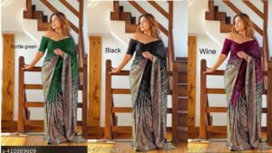 Georgette Sequence Work Sarees