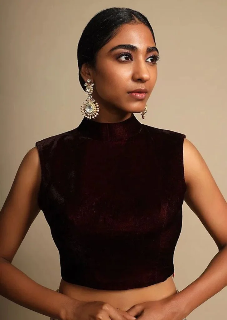 High Neck Blouse Design