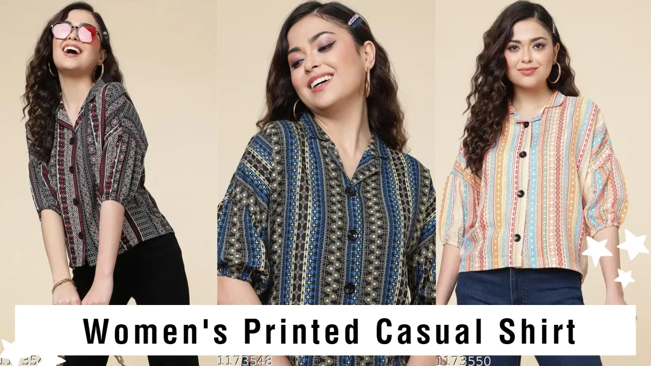 The Perfect Women's Printed Casual Shirt Under 300 on Meesho 3 Women's Printed Casual Shirt