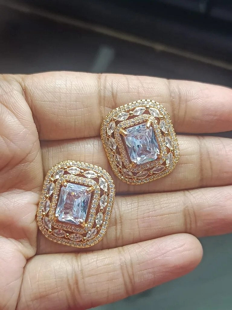 Earrings Design: Affordable Stone Earrings for Women Under 200 Rupees 7 Beautiful Stone Earrings