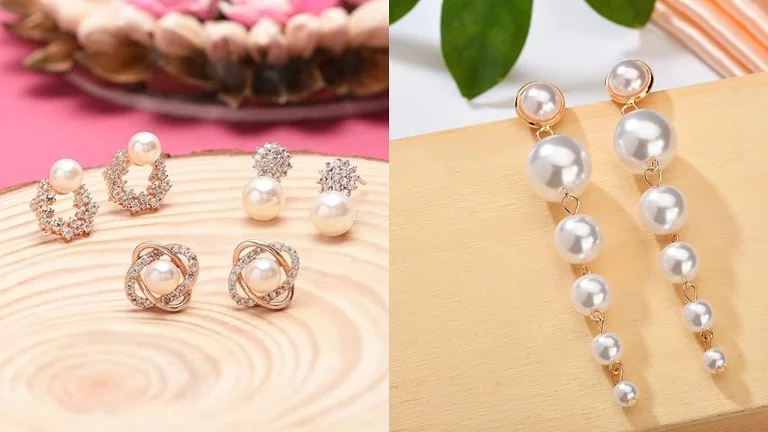 Earring Design: New And Beautiful Pearls Earrings Design For Women 4 Beautiful Pearls Earrings Design For Women