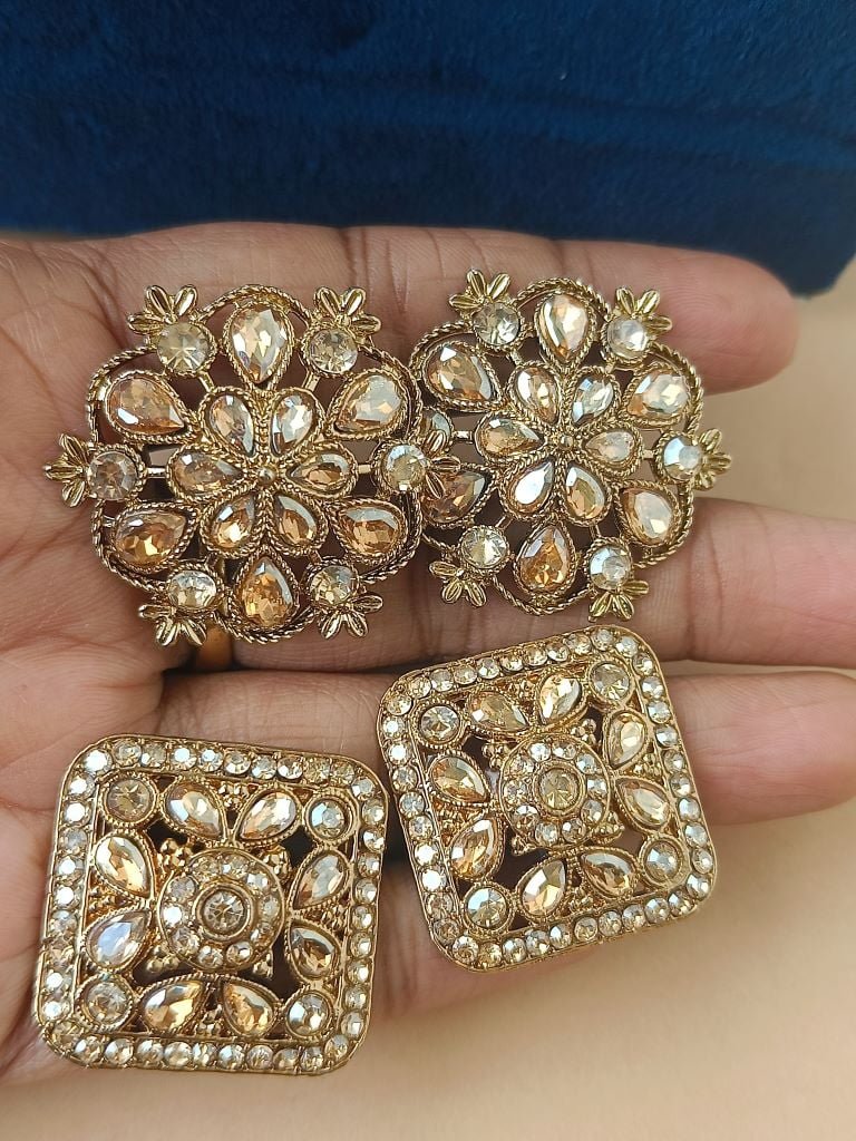 Beautiful Stone Earrings Design 8