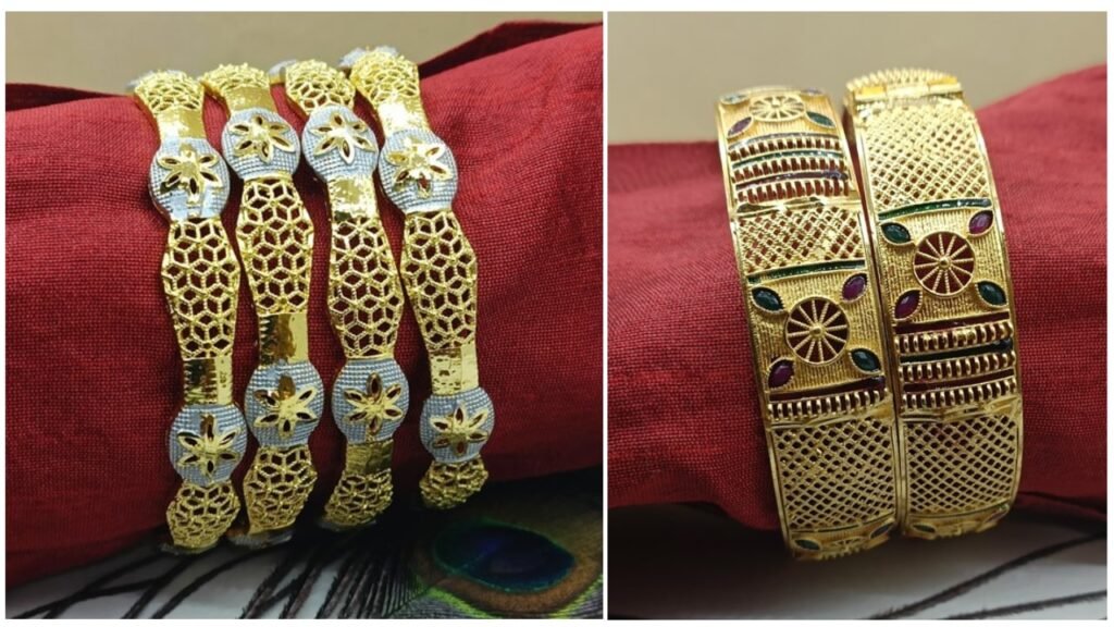 Gold Plated Bangles Design for Women