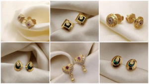 Gold-Plated Stud Earrings Designs