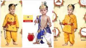 Krishna Dress For Kids for Krishna Janmashtami