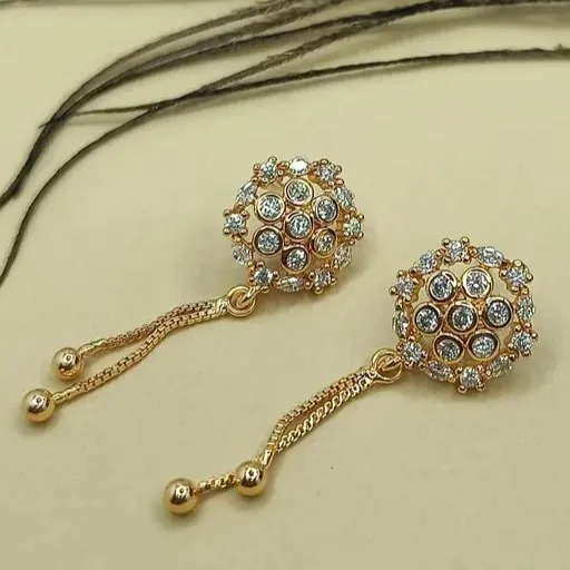 New Designer Gold-plated Earrings For Girls And women