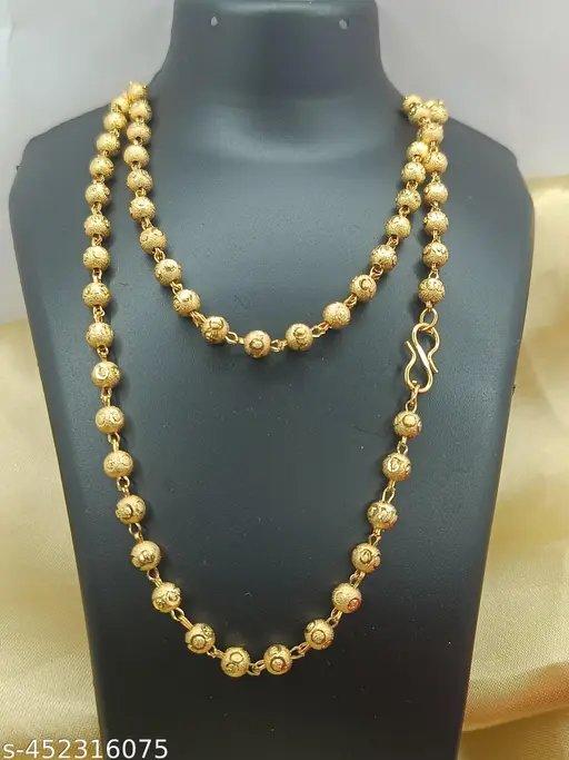 Gold Plated Long Matar Mala