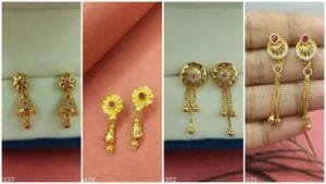 Gold-Plated Small Size Earrings Design