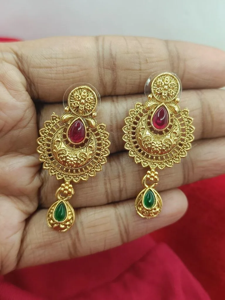 Rajwadi Matt Finish Choker Necklace Design