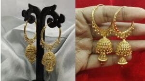 Goldplated Jhumki Earrings For Women