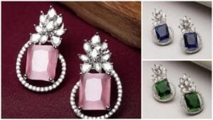 American Diamond Stud Earrings