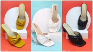 Block Heel Slipper for Women and Girls