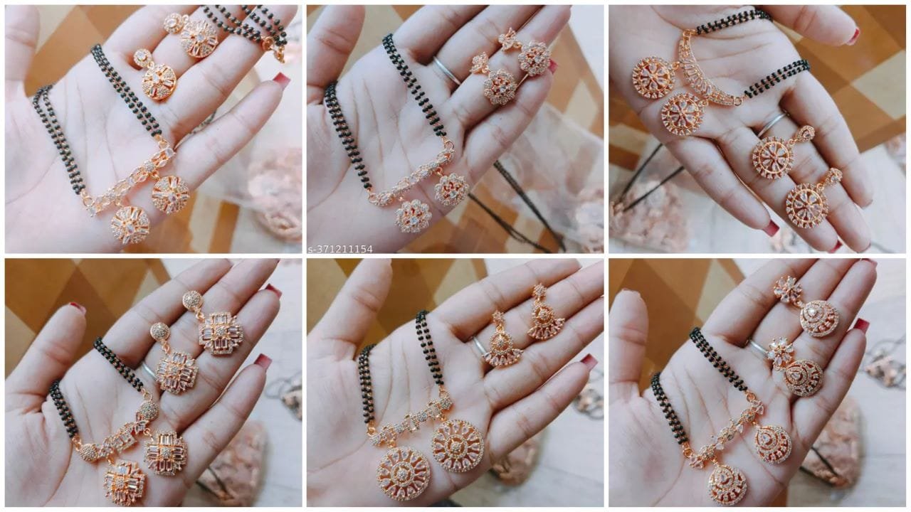 Beautiful Rose Gold Mangalsutra Design: A Modern Twist on Tradition 3 Rose Gold Mangalsutra Design