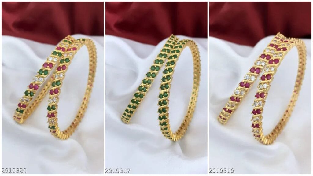 AD Stone Bangles