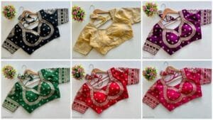 Embroidery Blouse design for Bridal