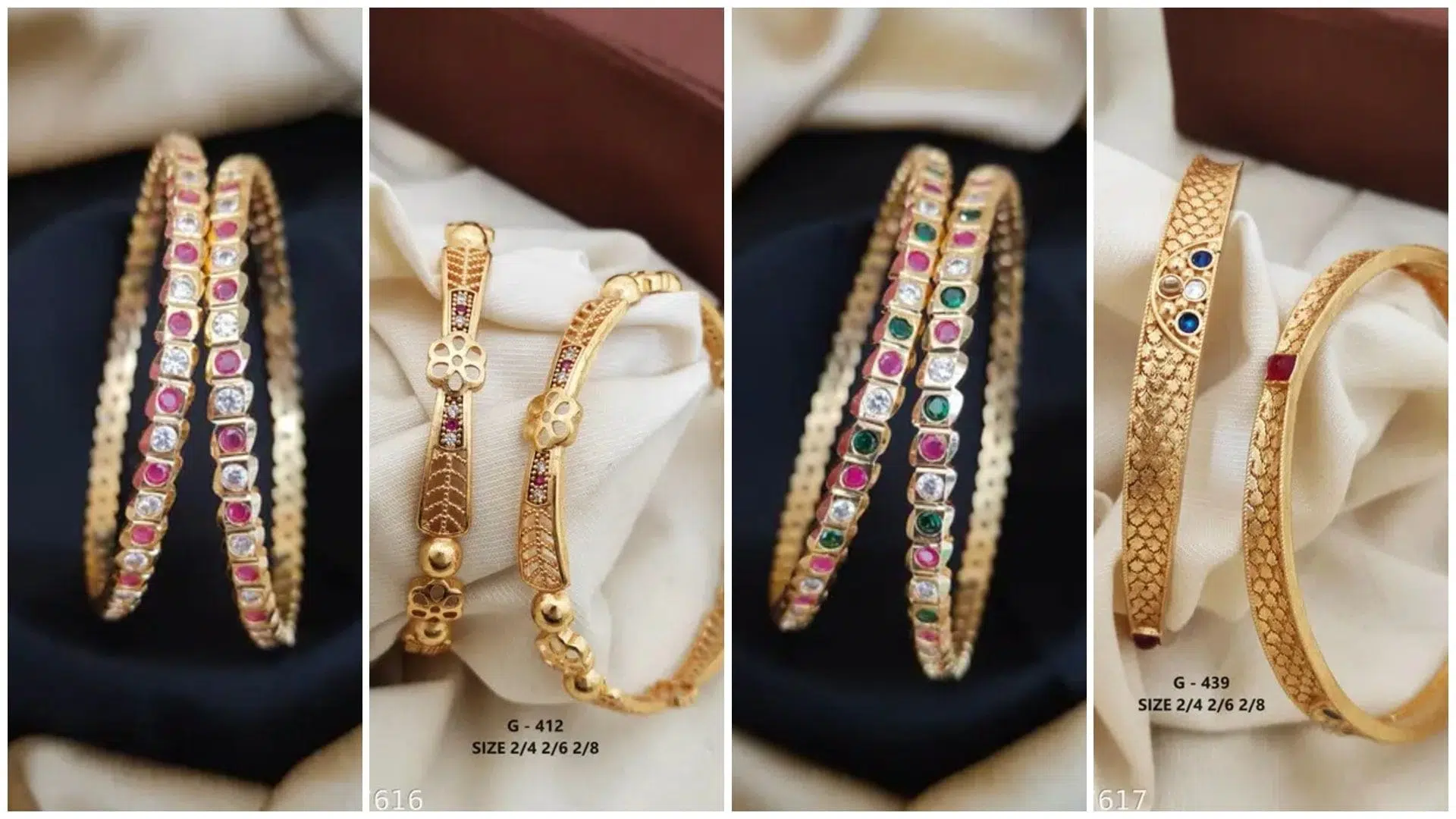Bangles Designs : AD Gold Plated Bangles से पाएं शादी, पार्टी और डेली लुक में रॉयल टच 3 AD-Gold-Plated-Bangles