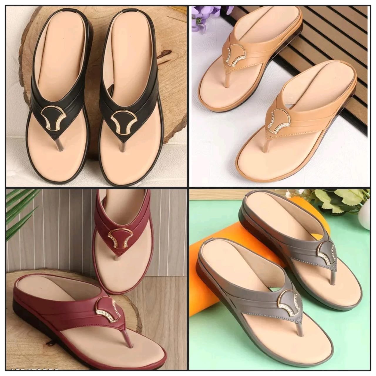 Heels Sandals : Stylish And New Women Casual Flat Slippers 4 Women Casual Flats Slippers
