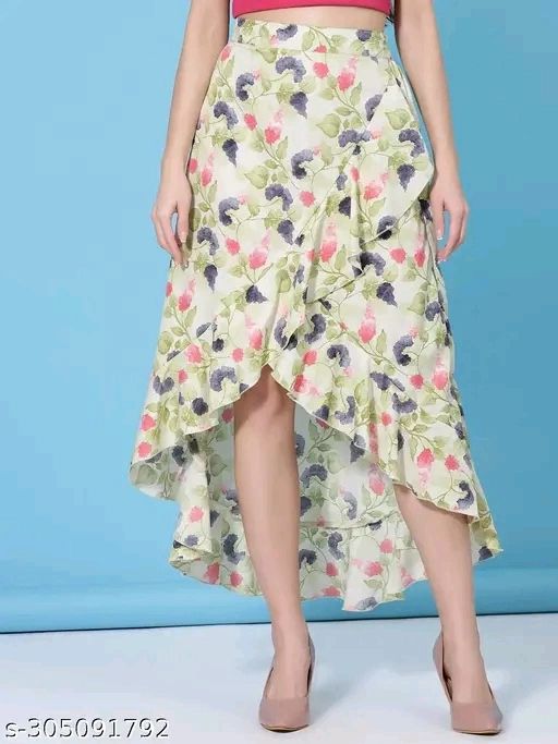 Stylish Green Skirt For women 