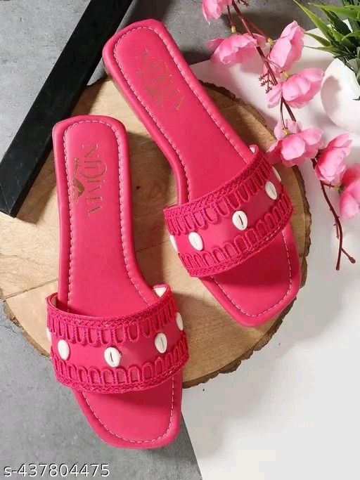 Pink Flat Sandals For women