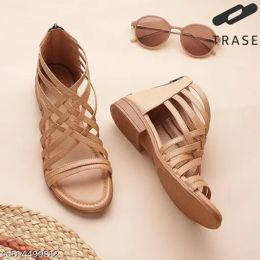 Zip Closure Flats For Woman And Girls