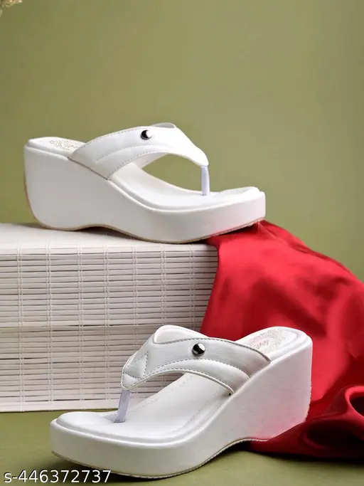 white Wedges Sandals