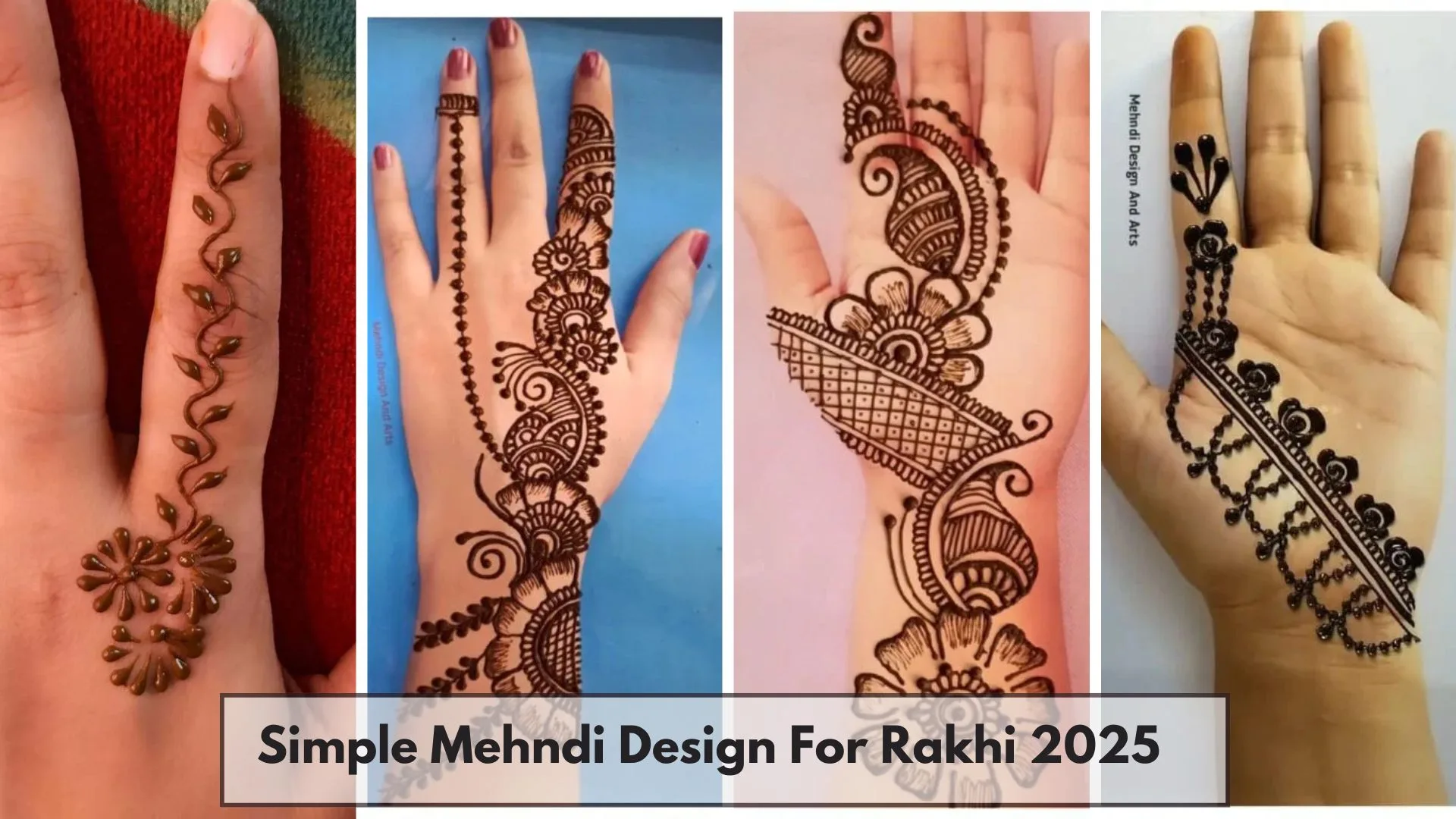 Mehndi Designs: रक्षाबंधन और तीज जैसे त्योहारों के लिए ट्राई करें ये Simple Mehndi Designs 4 Simple Mehndi Designs