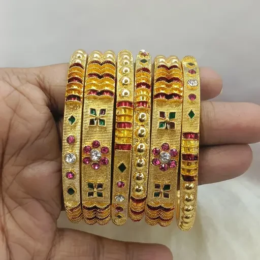 gold plated bangles designs