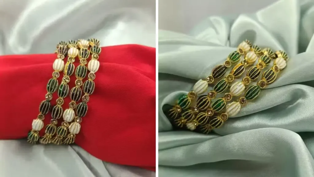Meenakari Gold Plated Bangles