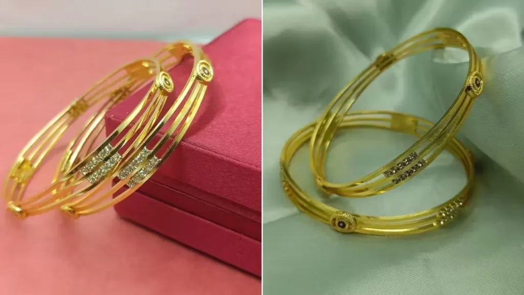 Trendy Golden Bangles Design