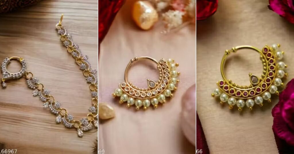 Goldplated  Pearl Nose Pin