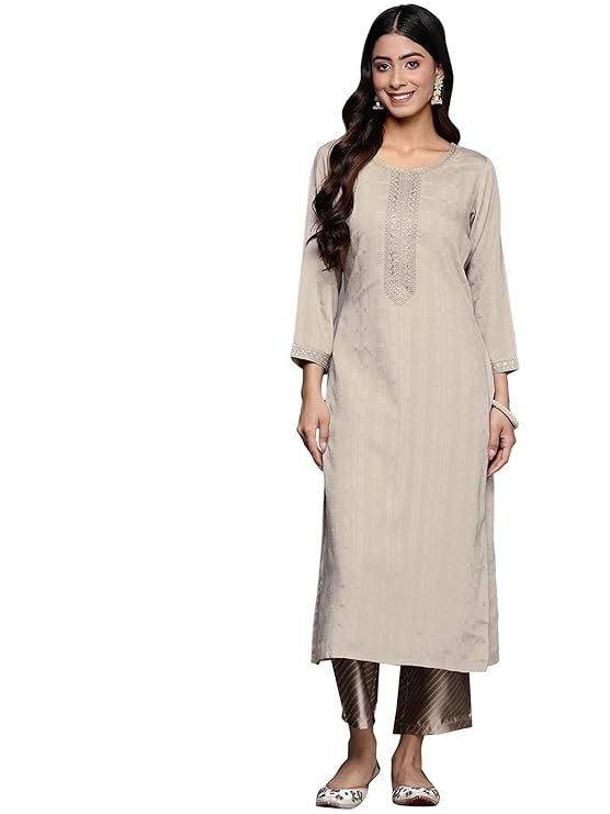 Kurta For Women: 5 Stylish Libas Kurtas जो आपके एथनिक लुक को बनाएं और भी शानदार 11 Libas Womens Woven Design Viscose Straight Kurta for WomenLibas Womens Woven Design Viscose Straight Kurta for Women