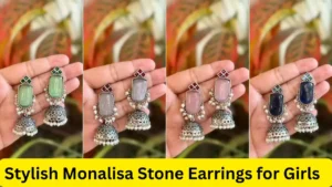 Stylish Monalisa Stone Earrings for Girls