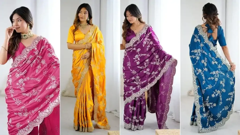 Women Embroidery Saree